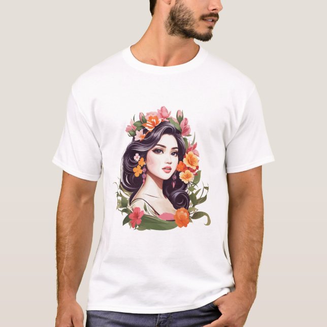 Floral Feminine Essence T-Shirt (Front)