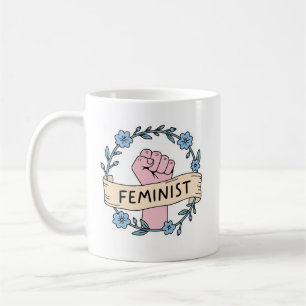 Floral Feminist Coffee Mug