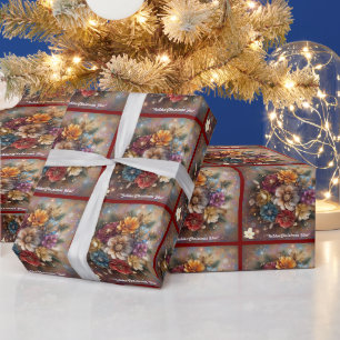 "Floral Festivities" Wrapping Paper