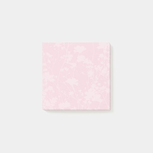 Floral Field (Blush Pink) Post-it Notes (Front)