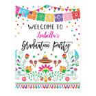Floral Fiesta Graduation Party Affiche de bienvenu