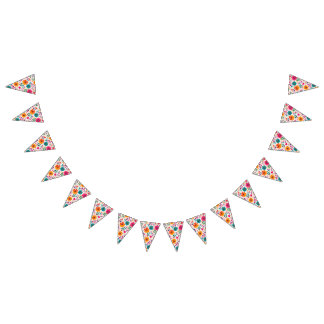 Floral Fiesta Spanish Birthday Party Pattern Bunting Flags