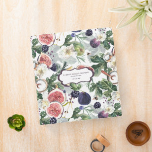 Floral Fig & Berries   Bridal Shower Recipe Binder