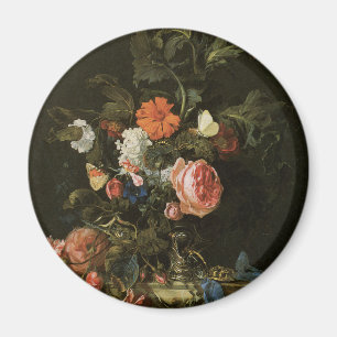 Floral Fine Art with Roses Magnet