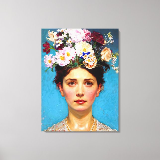 "Floral Flair" Ruth - Art & Floral Society Canvas Print (Front)