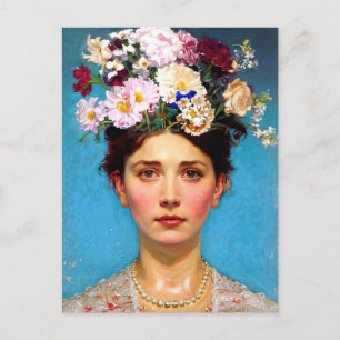 "Floral Flair" Ruth - Art & Floral Society Postcard