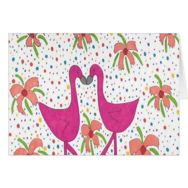 Floral Flamingo Fiesta (Front Horizontal)