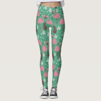 Floral flamingo seamless pattern pink green
