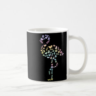 Floral Flamingo Tie Dye Cute Animal Lover Women Coffee Mug