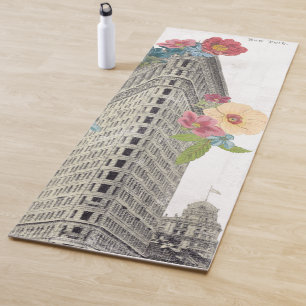 Floral Flat Iron   New York, NY Yoga Mat