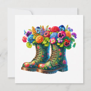 Floral Flat Note Card and Art to Frame