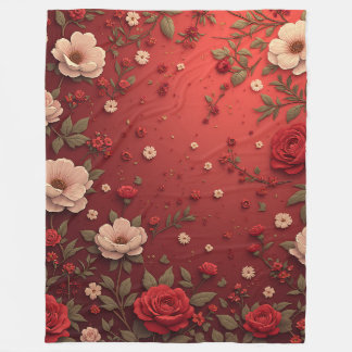 Floral FleeBlanket Gifts for Women Fleece Blanket