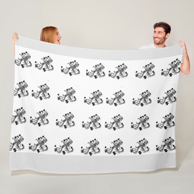 Floral Fleece Blanket (In Situ)