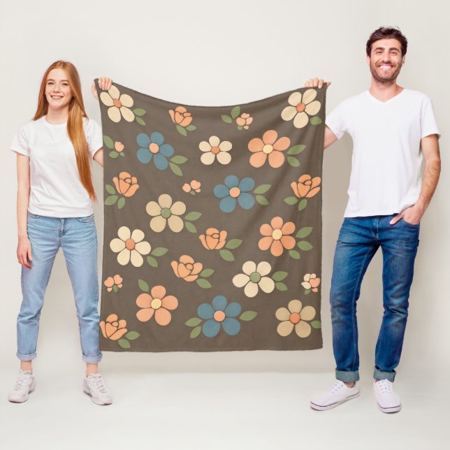Floral  fleece blanket (In Situ)