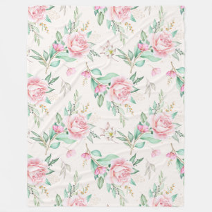 Floral Fleece Blanket