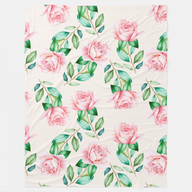 Floral Fleece Blanket (Front)