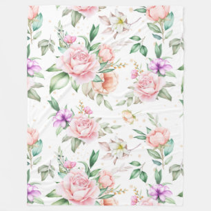 Floral Fleece Blanket