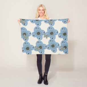 Floral Fleece Blanket