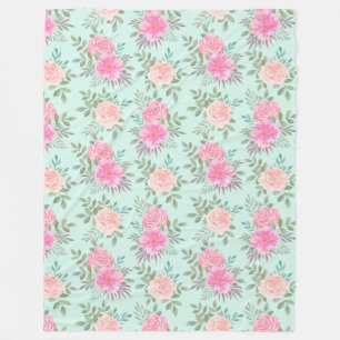 Floral Fleece Blanket