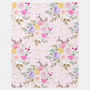 Floral Fleece Blanket