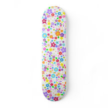 Floral fleurs motif Girls Skateboard