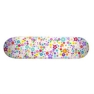 Floral fleurs motif Girls Skateboard