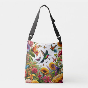 Floral Flight Fantasy Crossbody Bag