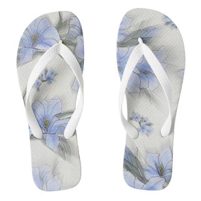 Floral Flip Flops (Footbed)