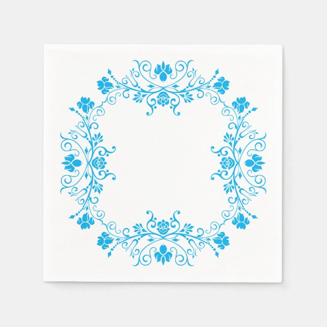 Floral Flourish Napkins (Front)