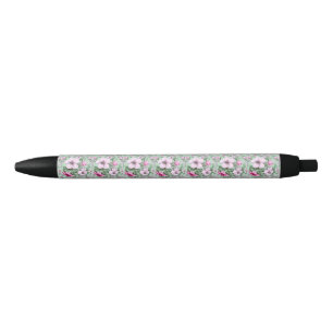 Floral Flower Pastel Colour Garden Nature Lover Black Ink Pen