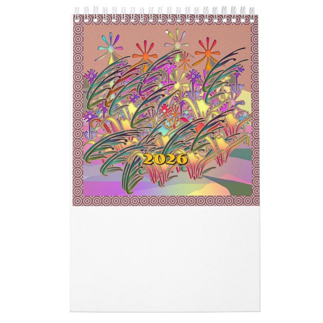 Floral Flowers Galore  Calendar (Cover)