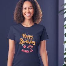 Floral Flowers Happy Birthday Handlettering