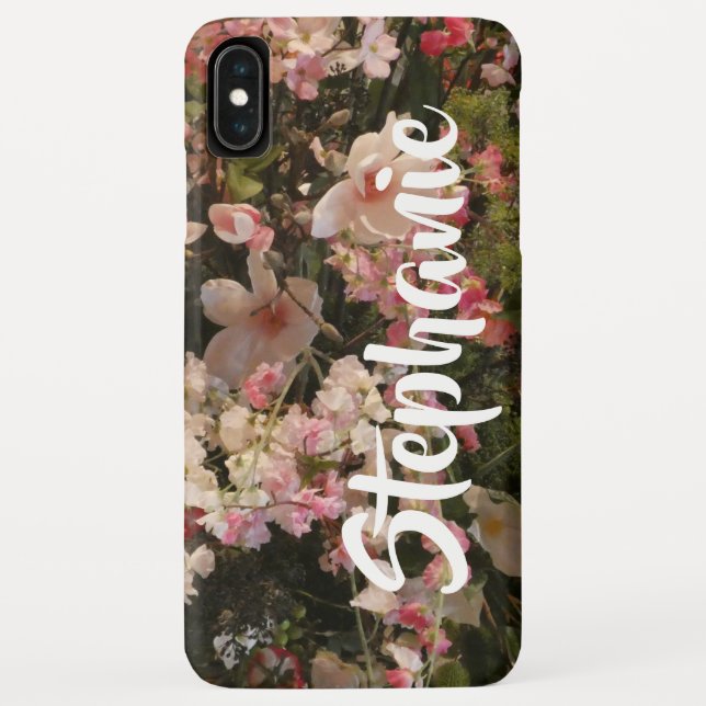 Floral Flowers Personalized iPhone XS Max Case-Mate iPhone Case (Back)