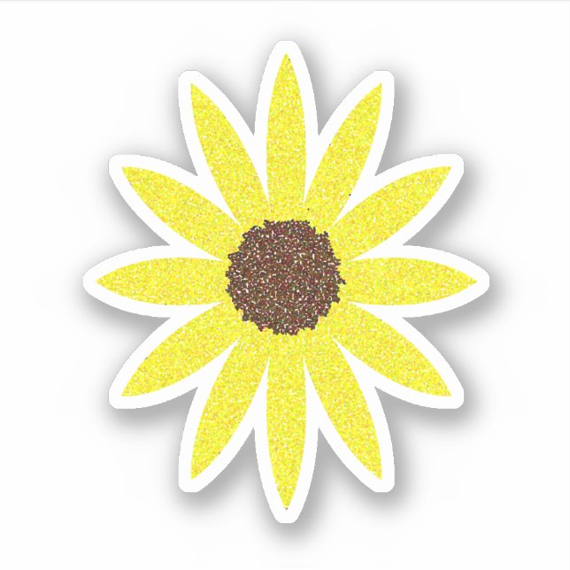 Floral Flowers Sunflower Abstract Golden Yellow (Front)