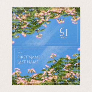 Floral Folded Card for wedding party table number