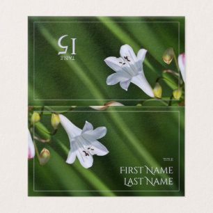 Floral Folded Card for wedding party table number