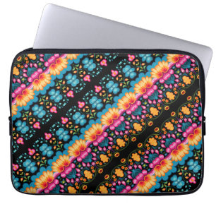 Floral Folk Art Modern Laptop Sleeve