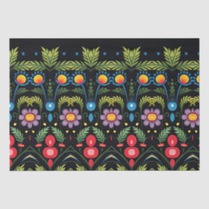 Floral Folk Art Modern Tissue Paper