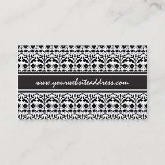Floral Folk Art Papercut Style Pattern Business Card