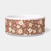 Floral Food/Water pet bowl 