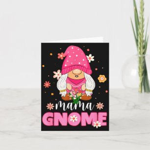 Floral For Mom Gnomies Cute Gnome Mom Happy Mother Card