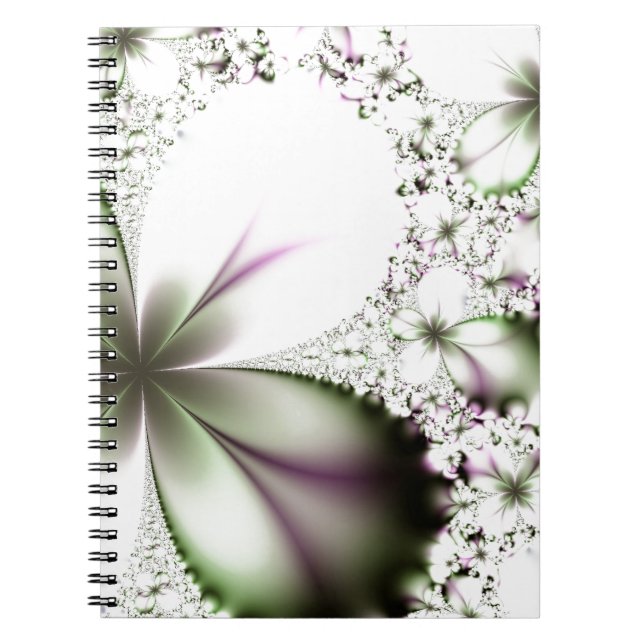 Floral Fractal Art Notebook (Front)
