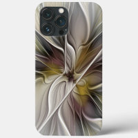 Floral Fractal, Fantasy Flower with Earth Colours