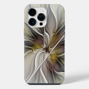 Floral Fractal, Fantasy Flower with Earth Colours iPhone 14 Pro Max Case