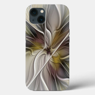 Floral Fractal, Fantasy Flower with Earth Colours iPhone 13 Case