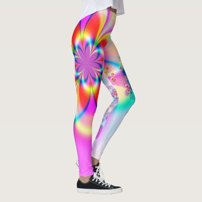 Floral Fractal Leggings (Right)