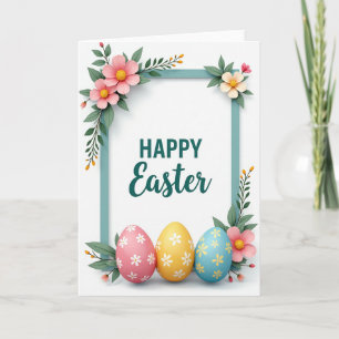 Floral Frame Celebration Card