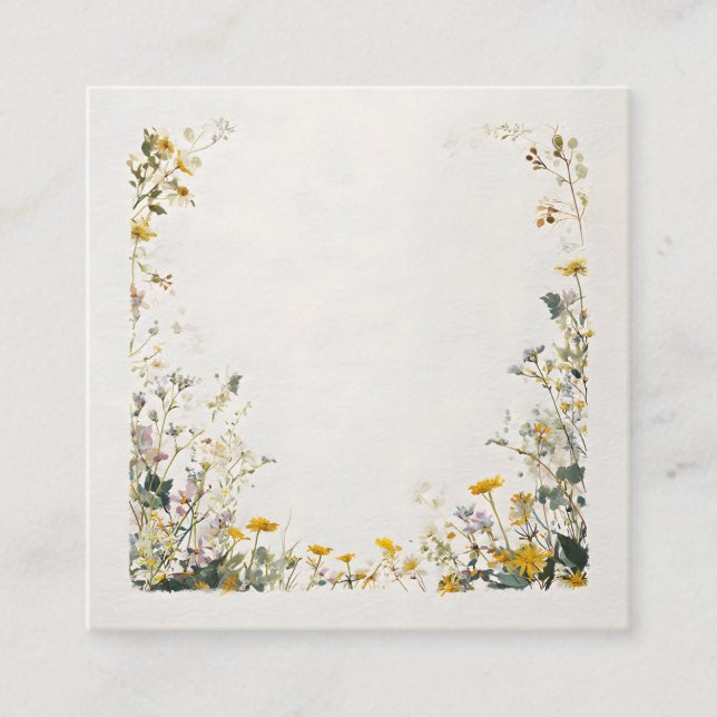 Floral Frame Design – Elegant Botanical Enclosure Card (Front)
