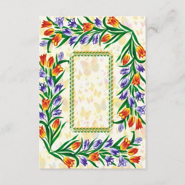 floral frame enclosure card (Front)