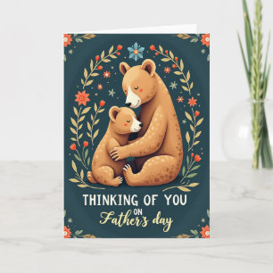 Floral Frame Fathers Day Card